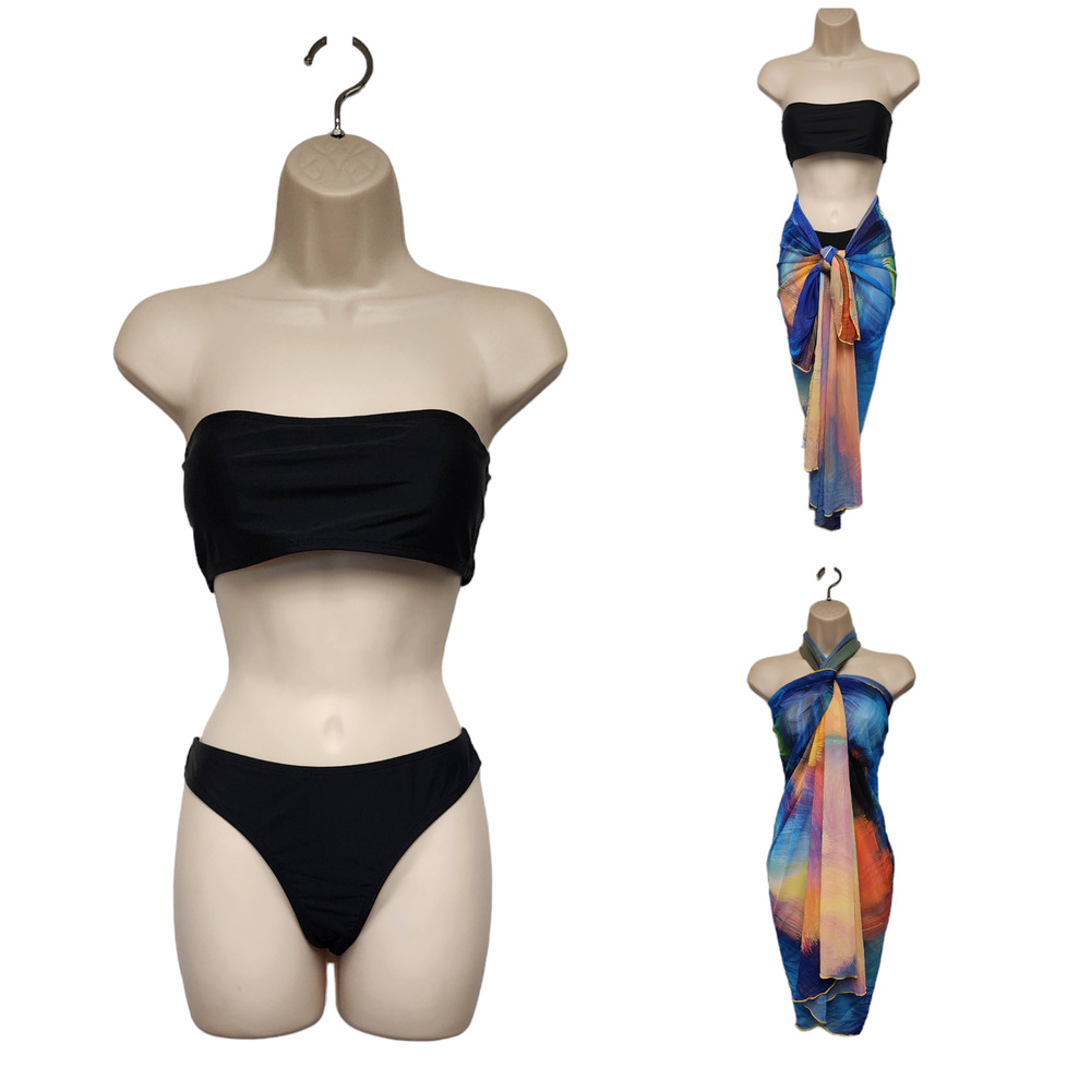 Swimsuit 2pc Bikini Swimwear Size Medium/Free Coverup